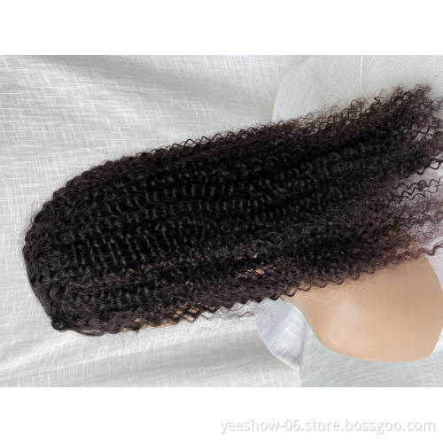 2021 Wholesale headband Brazilian Curly  Human Hair kinky curly  Raw Virgin Hair